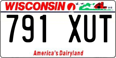 WI license plate 791XUT