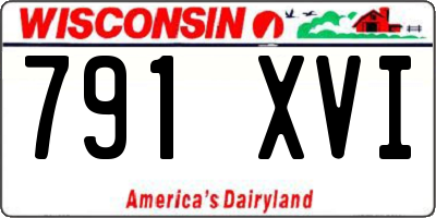 WI license plate 791XVI