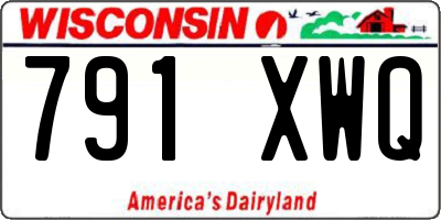 WI license plate 791XWQ