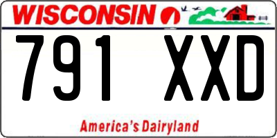 WI license plate 791XXD
