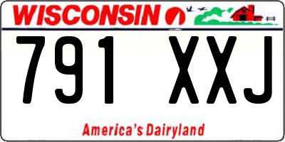 WI license plate 791XXJ