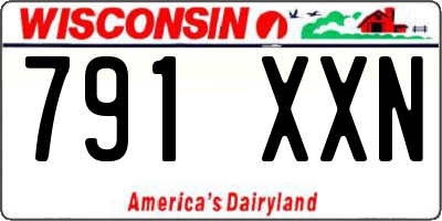 WI license plate 791XXN