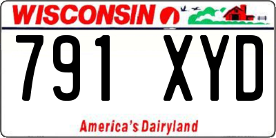 WI license plate 791XYD