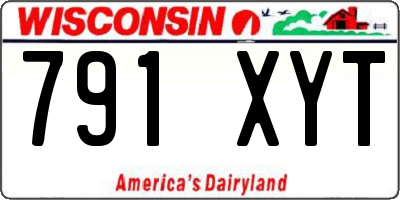WI license plate 791XYT