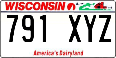 WI license plate 791XYZ