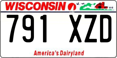 WI license plate 791XZD