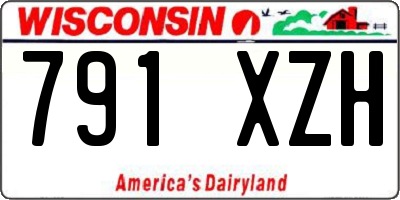 WI license plate 791XZH