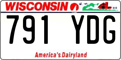 WI license plate 791YDG