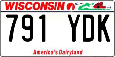 WI license plate 791YDK