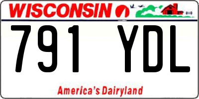 WI license plate 791YDL