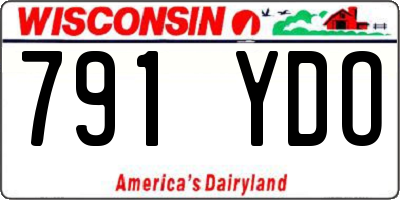 WI license plate 791YDO