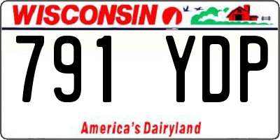 WI license plate 791YDP