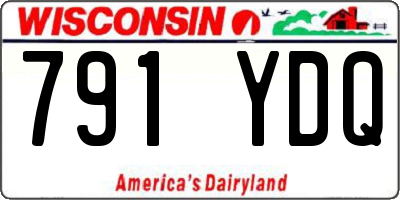 WI license plate 791YDQ