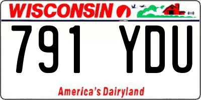 WI license plate 791YDU