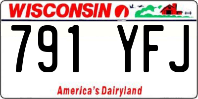WI license plate 791YFJ