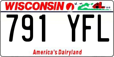 WI license plate 791YFL