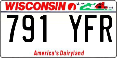 WI license plate 791YFR