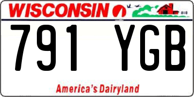 WI license plate 791YGB