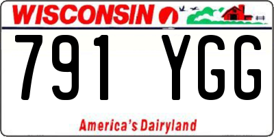 WI license plate 791YGG