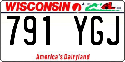 WI license plate 791YGJ