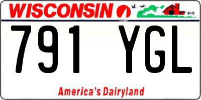 WI license plate 791YGL