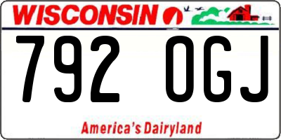 WI license plate 792OGJ