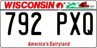 WI license plate 792PXQ