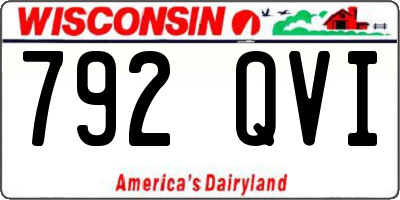 WI license plate 792QVI