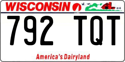 WI license plate 792TQT
