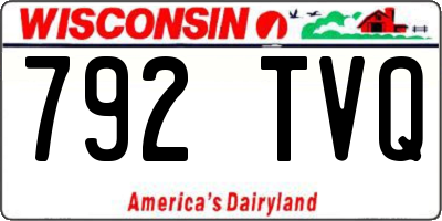 WI license plate 792TVQ