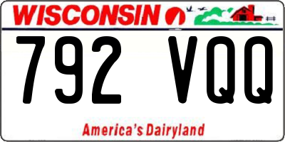WI license plate 792VQQ