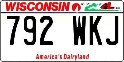 WI license plate 792WKJ