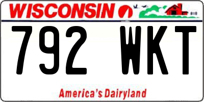 WI license plate 792WKT