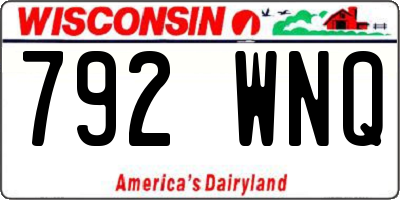 WI license plate 792WNQ