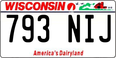 WI license plate 793NIJ