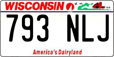 WI license plate 793NLJ