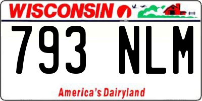 WI license plate 793NLM