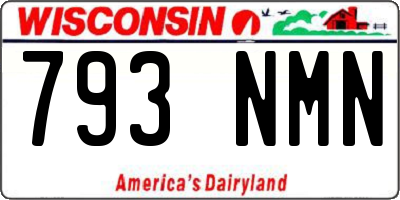 WI license plate 793NMN
