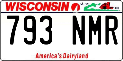 WI license plate 793NMR
