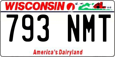 WI license plate 793NMT