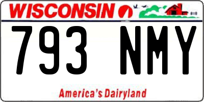 WI license plate 793NMY
