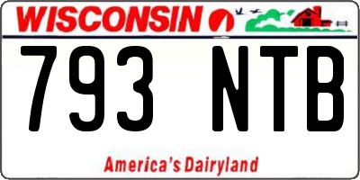 WI license plate 793NTB