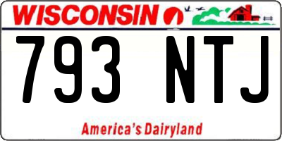 WI license plate 793NTJ