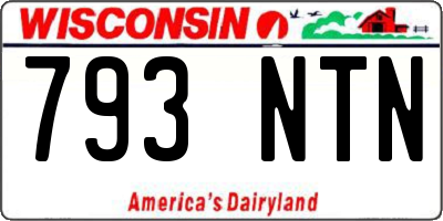WI license plate 793NTN