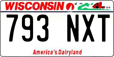 WI license plate 793NXT