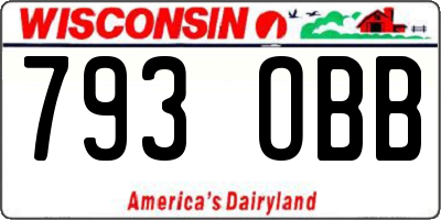 WI license plate 793OBB