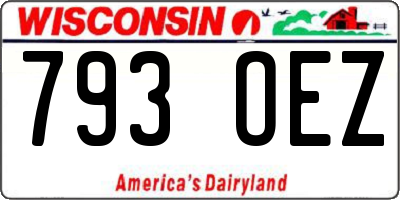 WI license plate 793OEZ