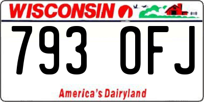 WI license plate 793OFJ