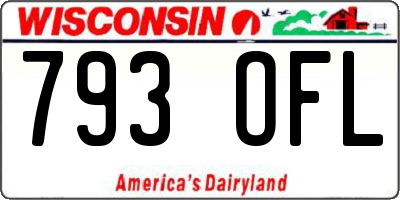 WI license plate 793OFL