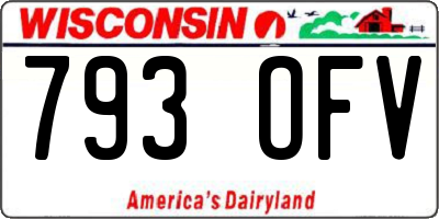 WI license plate 793OFV